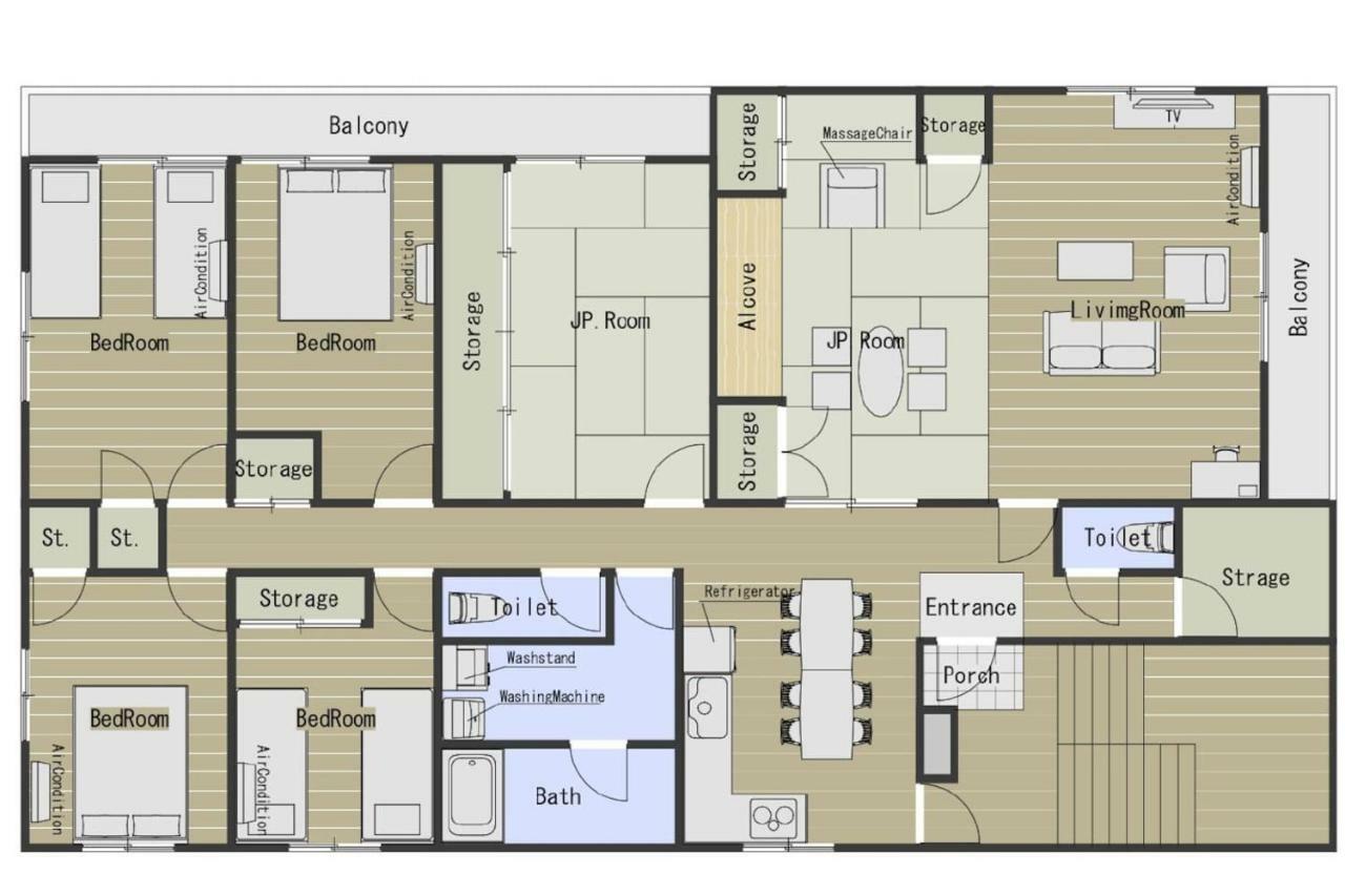 Type A Room 120平米 -ウル エスポワール那覇- 那霸 外观 照片